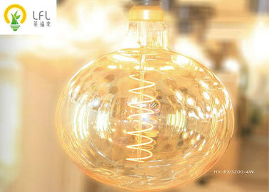 型の螺線形のフィラメントが付いている豪華な電球、金ガラス装飾的な電球