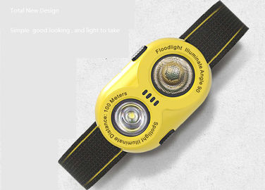 緊急の電池式の仕事ライト、2.5W黄色い携帯用高い発電LEDの洪水ライト
