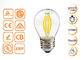 4W G45 Dimmable Filament Decorative LED Bulbs With Golden / Clear Glass